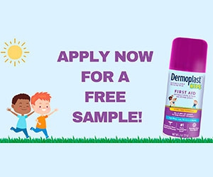 Free Sample of Dermoplast Kids First Aid Spray