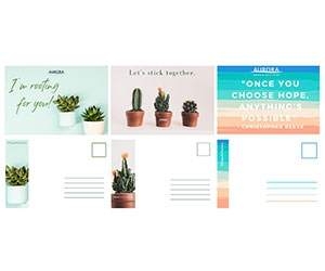 Free Aurora Messages of Hope Postcard Kit: Share Kindness and Support