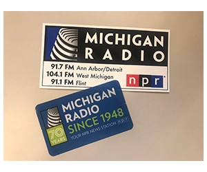 Free Michigan Radio Bumper Sticker and Window Clings