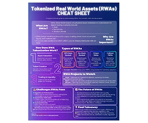 Free Cheat Sheet: "Tokenized Real World Assets (RWAs) Explained for Beginners" - Master Blockchain Basics!