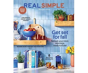Get 12 Issues of Real Simple Digital Magazine + Bonus Magazine of Your Choice!