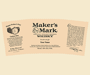Personalized Maker’s Mark Father’s Day Label – Free Customization!