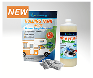 Get Your Free Sample from EcoStrong: Choose Between Holding Tank Pods or Drain & Fruit Fly Eliminator!