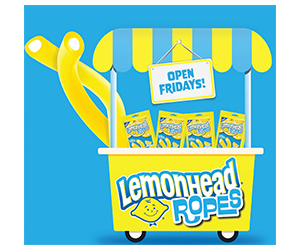 Get 4 Free Packs of Lemonhead Ropes on Rainy Fridays – Available Through August 29!
