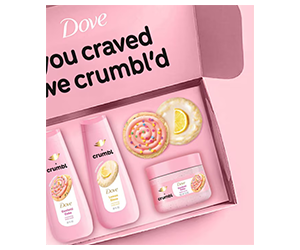 Enter the Dove x Crumbl Sweet-Stakes for a Chance to Win Shower Essentials!