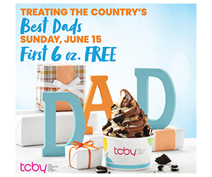 Free Frozen Yogurt for Dads at TCBY This Father's Day!