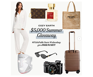 Get Free Cozy Earth PJs & Win a Luxury Prize Pack - Join the #PJsInPublic Challenge