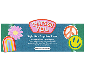 Join the Free That's So You Style Your Supplies Event at Target