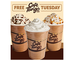 Enjoy a Free 16oz Café Tango Every Tuesday in August!