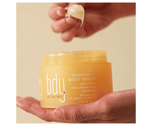 Claim Your Free Sample of bdy by Tree Hut Overnight Body Serum!