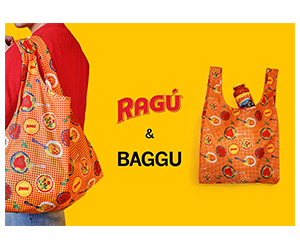 Enter to Win a RAGÚ x BAGGU Tote Bag in the Fooji Sweepstakes!