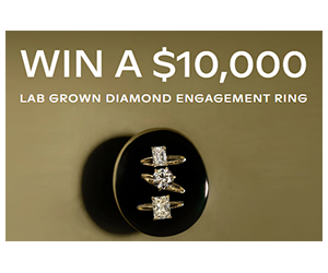 Enter to Win a $10,000 Lab-Grown Diamond Engagement Ring!