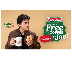 Enjoy a Free Coffee & Doughnut at Krispy Kreme for National Coffee Day!