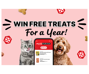 Win a Year of Free Treats with myPurina - The Ultimate Reward for Your Pet!