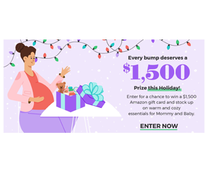 Win a $1,500 Holiday Gift Card for Expecting Moms