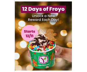 Yogurtland Real Rewards: Daily Holiday Surprises Await!